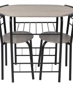 vidaXL Breakfast Bar Set MDF