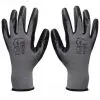 vidaXL Work Gloves Nitrile 24 Pairs Grey and Black Size 8/M vidaXL Work Gloves Nitrile 24 Pairs Grey and Black Size 8/M