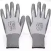 vidaXL Work Gloves PU 24 Pairs White and Grey Size 9/L vidaXL Work Gloves PU 24 Pairs White and Grey Size 9/L