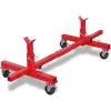 vidaXL Mobile Axle Stand Red