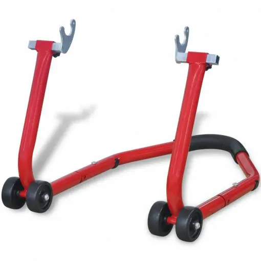 vidaXL Motorcycle Rear Stand Red