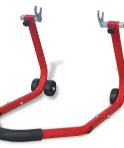 vidaXL Motorcycle Rear Stand Red