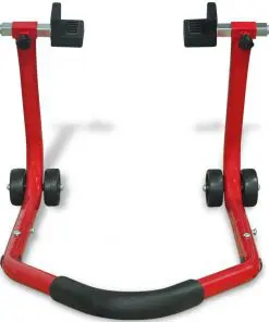 vidaXL Motorcycle Rear Paddock Stand Red