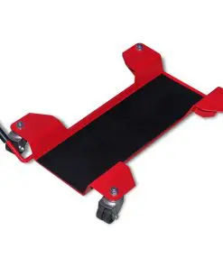 vidaXL Motorcycle Dolly Centre Stand Red