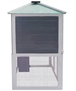 vidaXL Animal Rabbit Cage Double Floor Wood