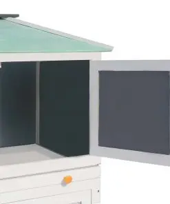 vidaXL Animal Rabbit Cage Double Floor Wood