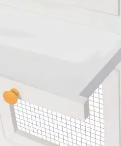 vidaXL Animal Rabbit Cage Double Floor Wood