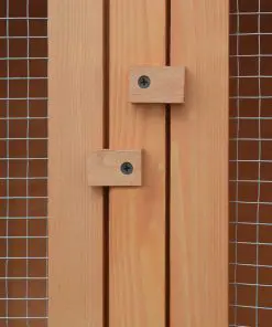 vidaXL Animal Rabbit Cage 6 Rooms Wood