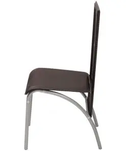 vidaXL Dining Chairs 4 pcs Brown Faux Leather