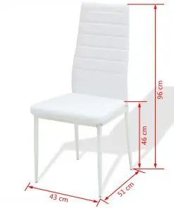 vidaXL Five Piece Dining Table and Chair Set