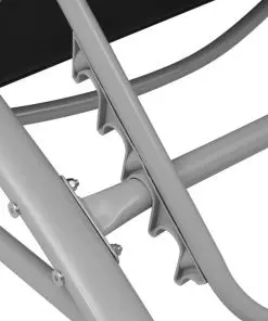 vidaXL Sun Loungers with Umbrella Aluminium Black