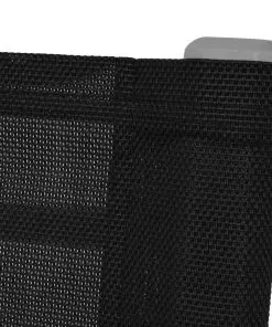 vidaXL Garden Rocking Chairs 2 pcs Steel and Textilene Black