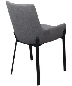 vidaXL Dining Chairs 2 pcs Light Grey Fabric