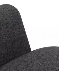 vidaXL Dining Chairs 2 pcs Dark Grey Fabric