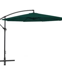 vidaXL Cantilever Umbrella 3.5 m Green