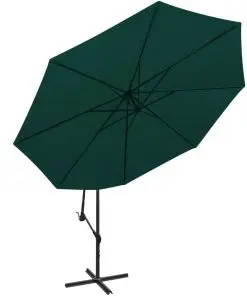 vidaXL Cantilever Umbrella 3.5 m Green