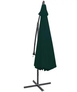 vidaXL Cantilever Umbrella 3.5 m Green