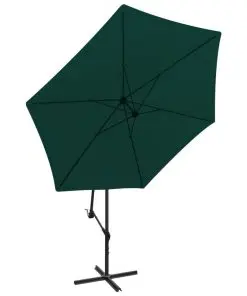 vidaXL Cantilever Umbrella 3 m Green