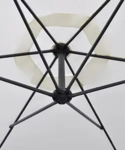 vidaXL Cantilever Umbrella 3 m Sand White