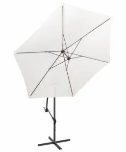 vidaXL Cantilever Umbrella 3 m Sand White
