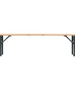 vidaXL Folding Beer Table with 2 Benches 177 cm Pinewood