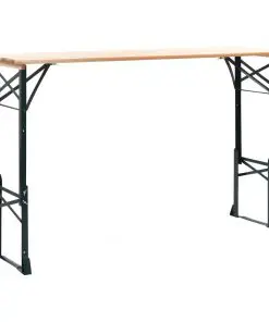 vidaXL Folding Beer Table 169x50x75/105 cm Pinewood