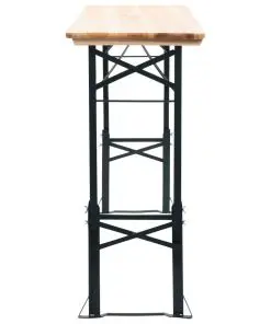 vidaXL Folding Beer Table 169x50x75/105 cm Pinewood