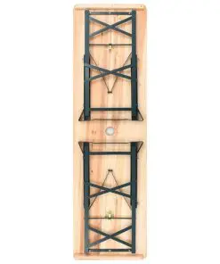 vidaXL Folding Beer Table 169x50x75/105 cm Pinewood
