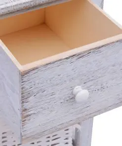 vidaXL Bedside Cabinets 2 pcs Wood White