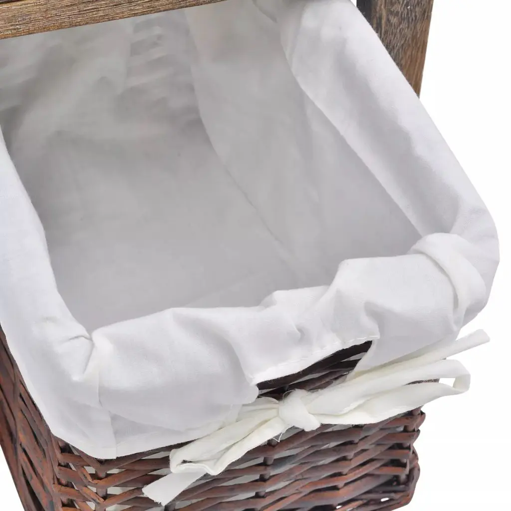 vidaXL Bedside Cabinet Wood Brown