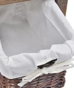 vidaXL Bedside Cabinets 2 pcs Wood Brown