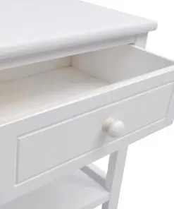 vidaXL Bedside Cabinets 2 pcs Wood White