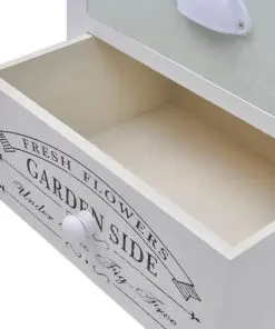 vidaXL French Bedside Cabinet Wood
