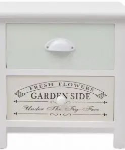 vidaXL French Bedside Cabinets 2 pcs Wood