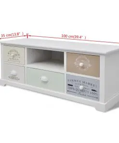 vidaXL French TV Cabinet Wood