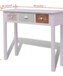 vidaXL French Console Table Wood