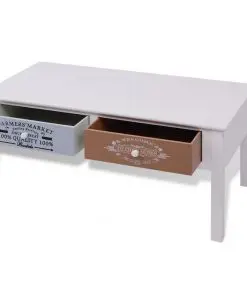 vidaXL French Coffee Table Wood