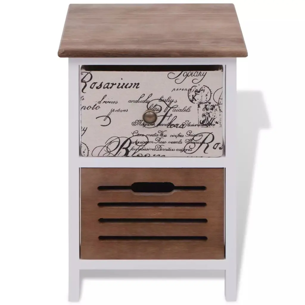 vidaXL Bedside Cabinet Wood
