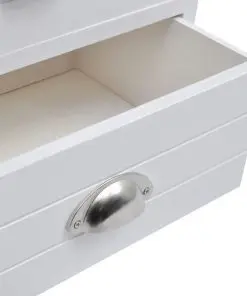 vidaXL French Bedside Cabinets 2 pcs White