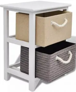 vidaXL Bedside Cabinet Wood