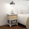 vidaXL Bedside Cabinet Wood