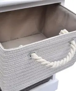 vidaXL Storage Bench 6 Drawers Wood