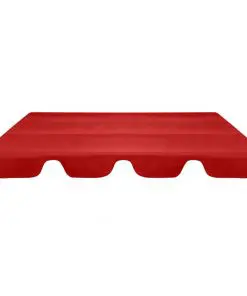 vidaXL Replacement Canopy for Garden Swing Red 226×186 cm
