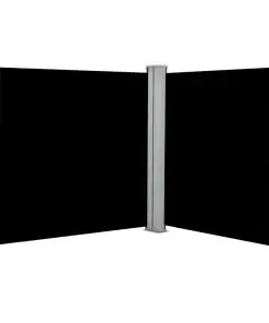 vidaXL Retractable Side Awning Black 160×600 cm