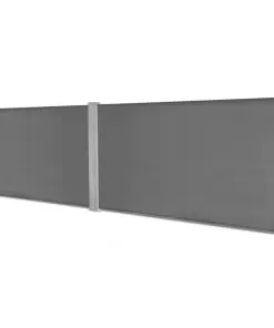 vidaXL Retractable Side Awning 160×600 cm Grey