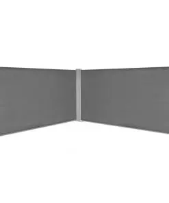 vidaXL Retractable Side Awning 160×600 cm Grey