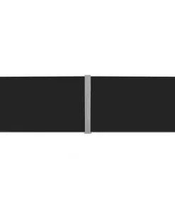 vidaXL Retractable Side Awning 180×600 cm Black