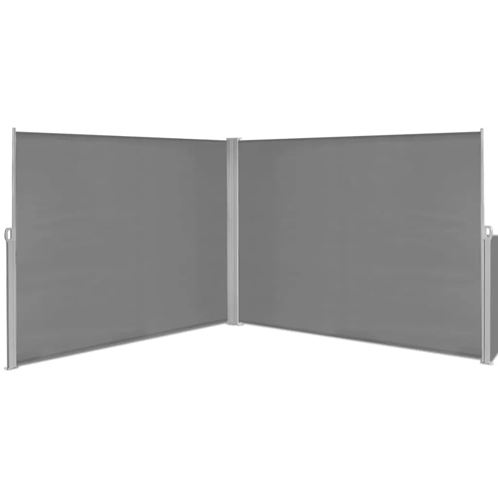 vidaXL Retractable Side Awning 180×600 cm Grey