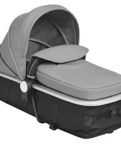 vidaXL 2-in-1 Baby Stroller/Pram Aluminium Grey and Black