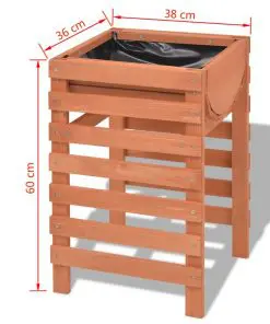 vidaXL Planter 38x36x60 cm Wood